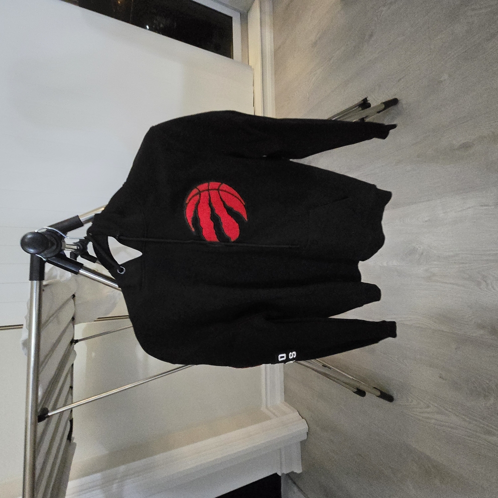 Black Sweater with Red Logo